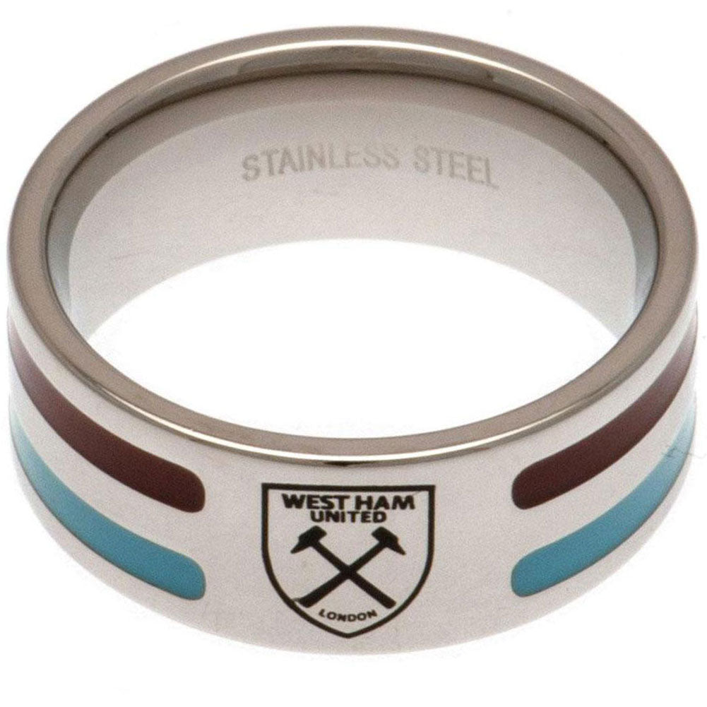 View West Ham United FC Colour Stripe Ring Medium information
