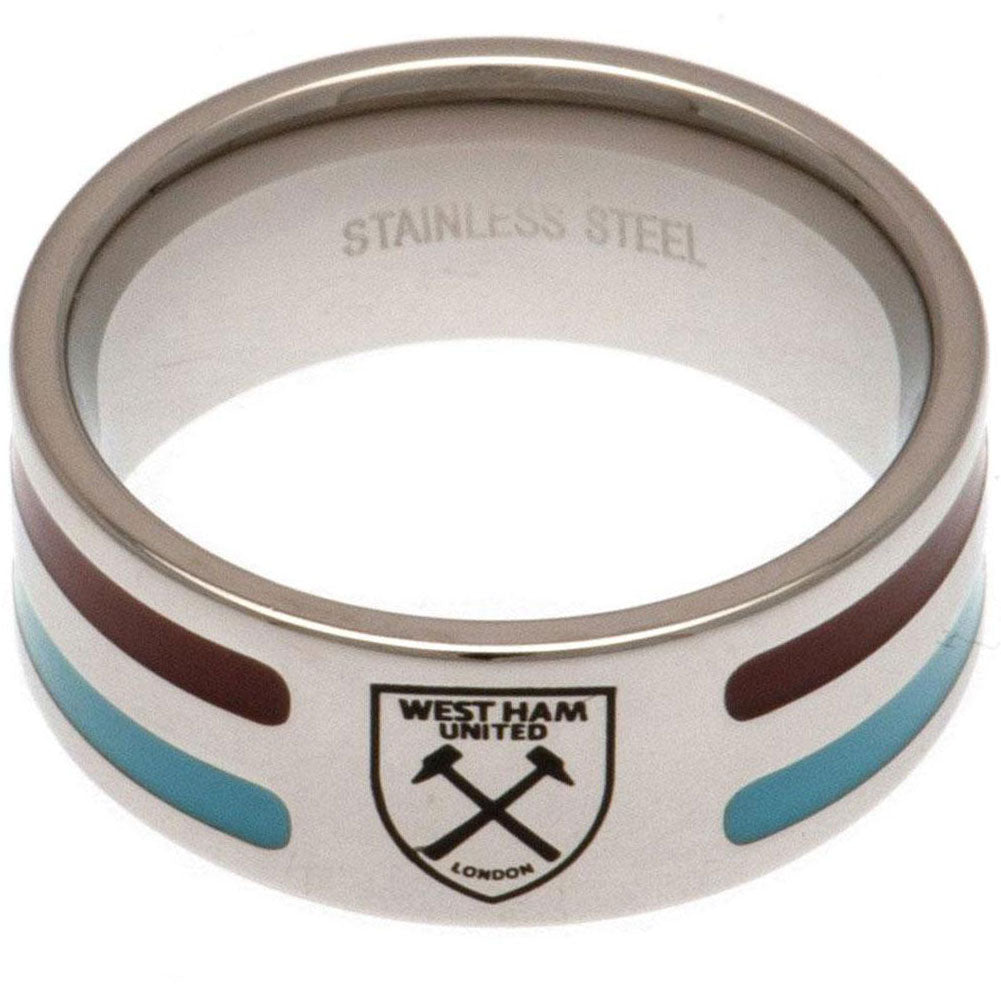 View West Ham United FC Colour Stripe Ring Large information