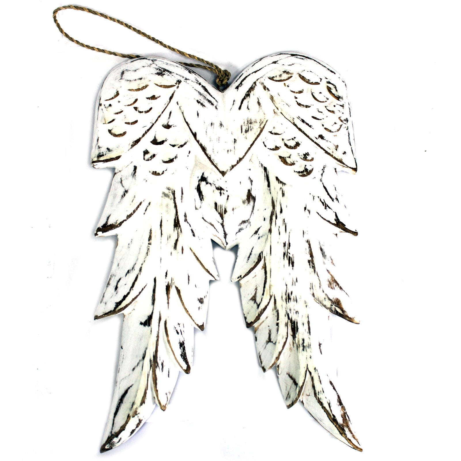 View Hand Crafted Double Angel Wing 31cm information