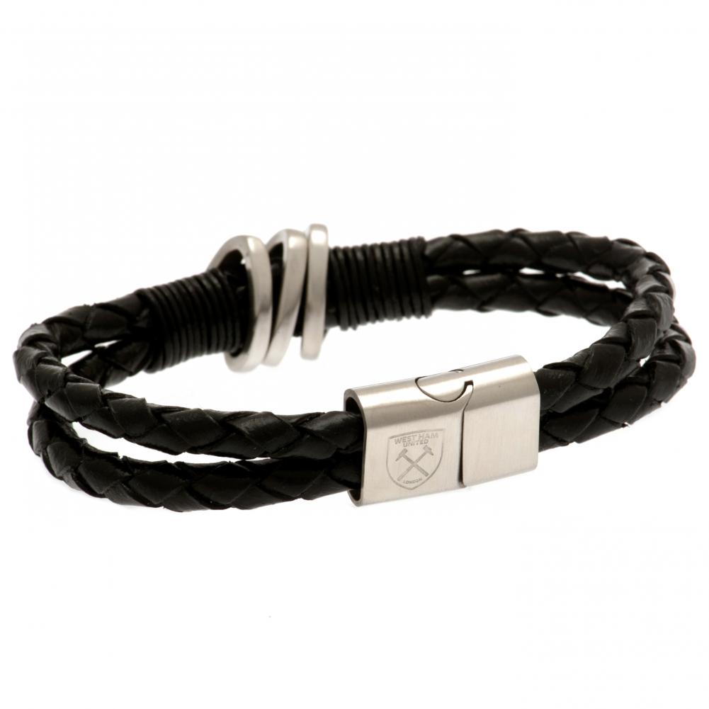 View West Ham United FC Leather Bracelet information