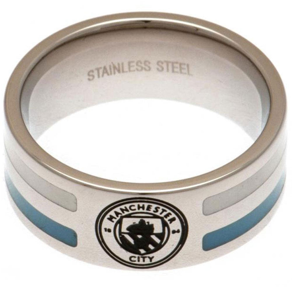 View Manchester City FC Colour Stripe Ring Large information