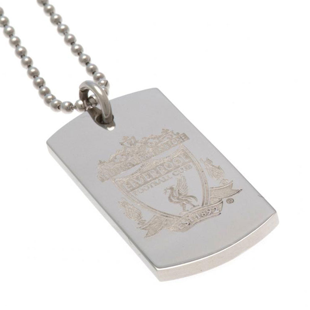 View Liverpool FC Engraved Dog Tag Chain CR information