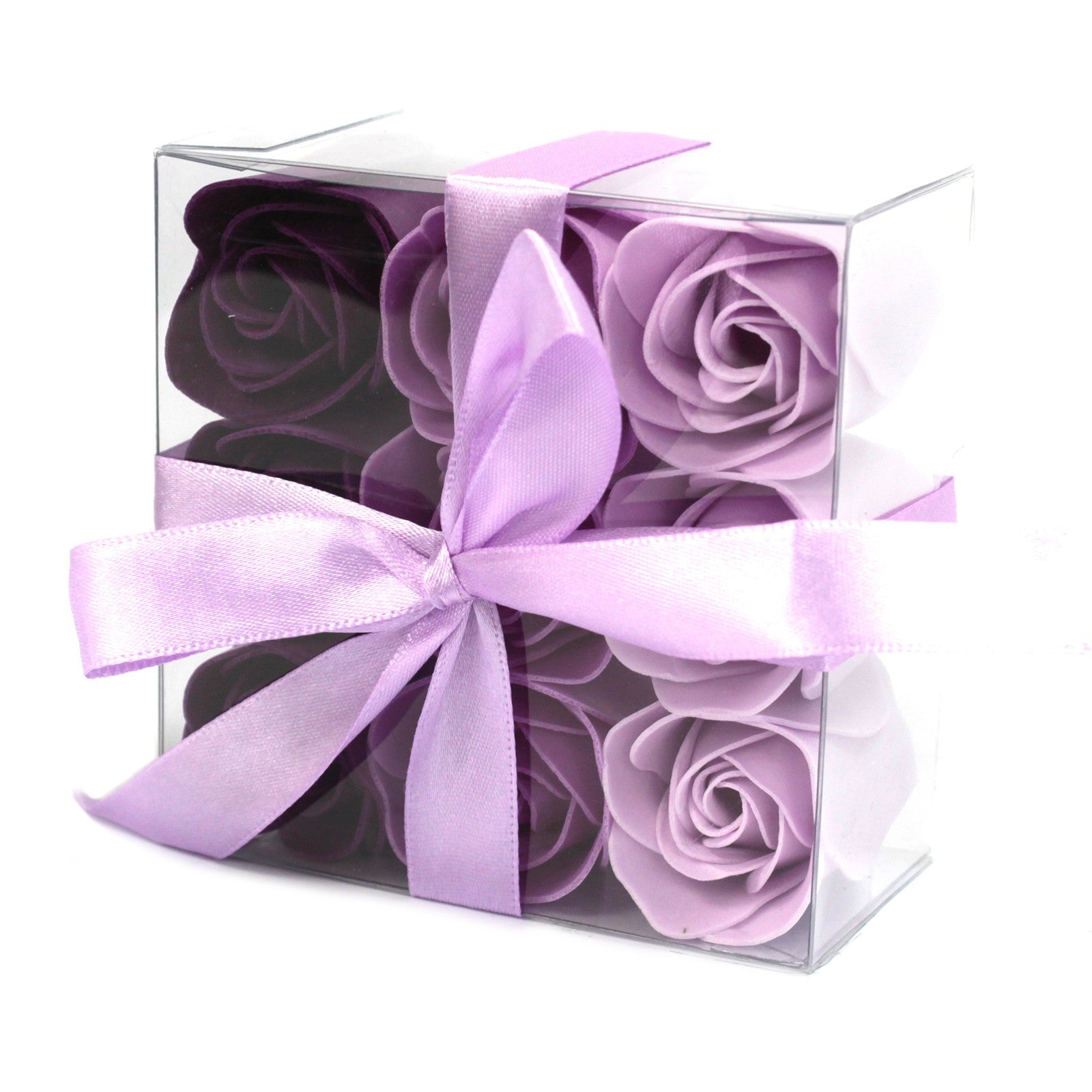 View Set of 9 Soap Flower Lavender Roses information