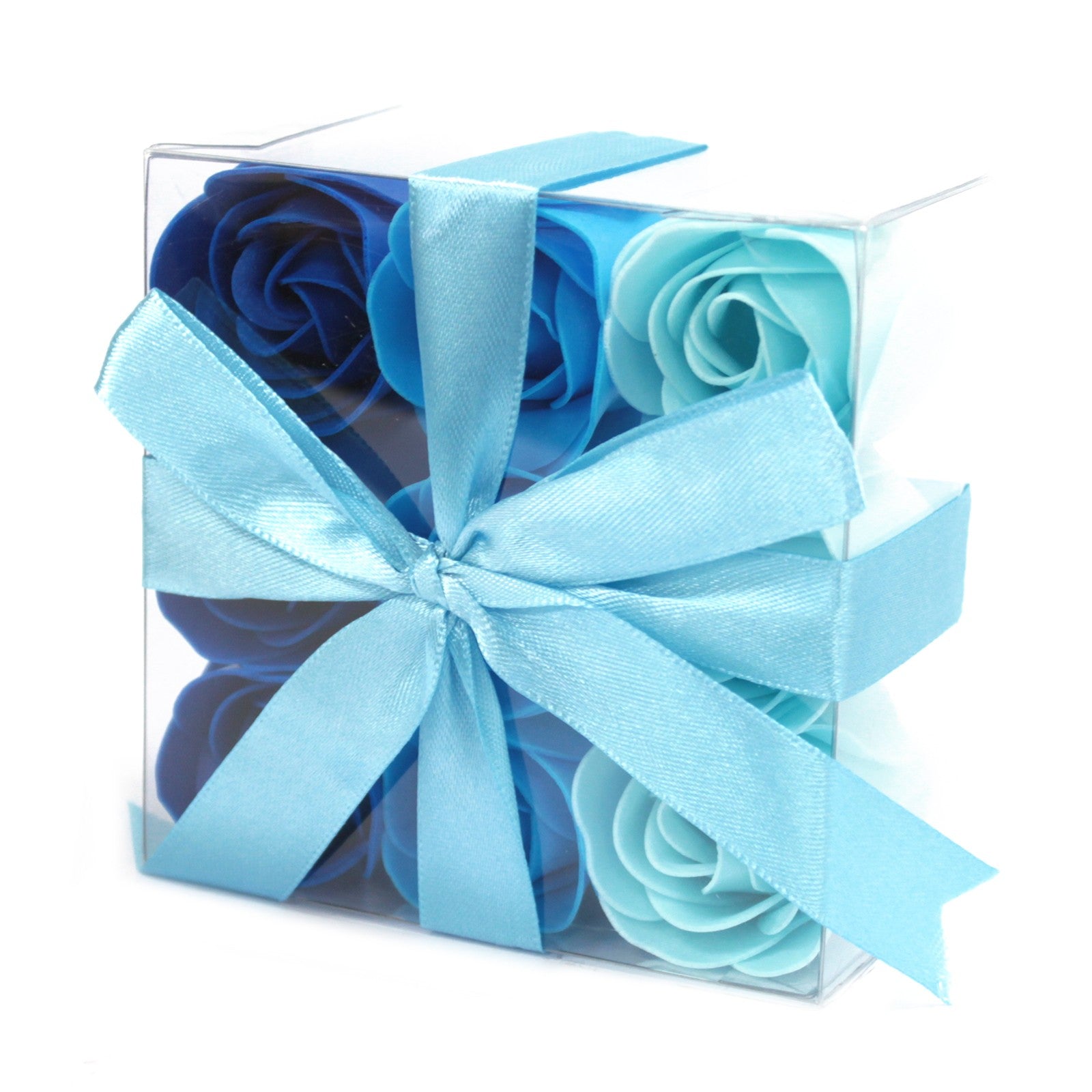 View Set of 9 Soap Flowers Blue Wedding Roses information