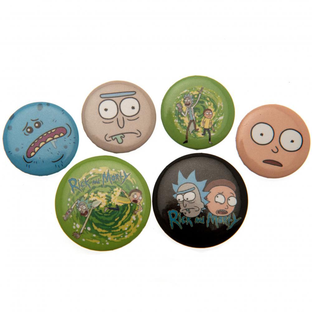 View Rick And Morty Button Badge Set information