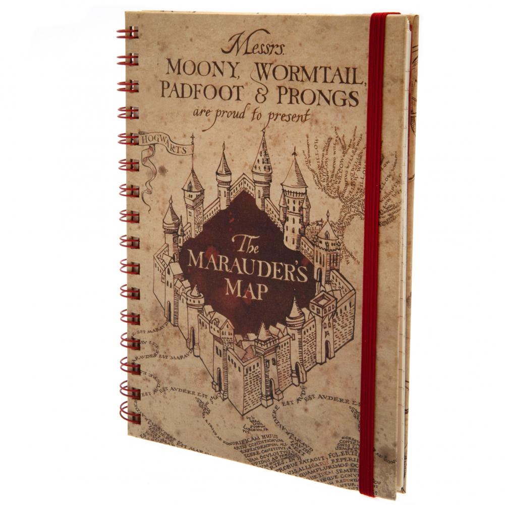 View Harry Potter Notebook Marauders Map information