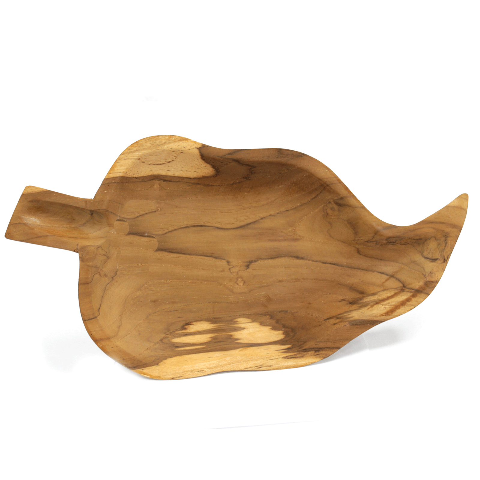 View Teak Leaf Shaped Bowl aprox 32cm information