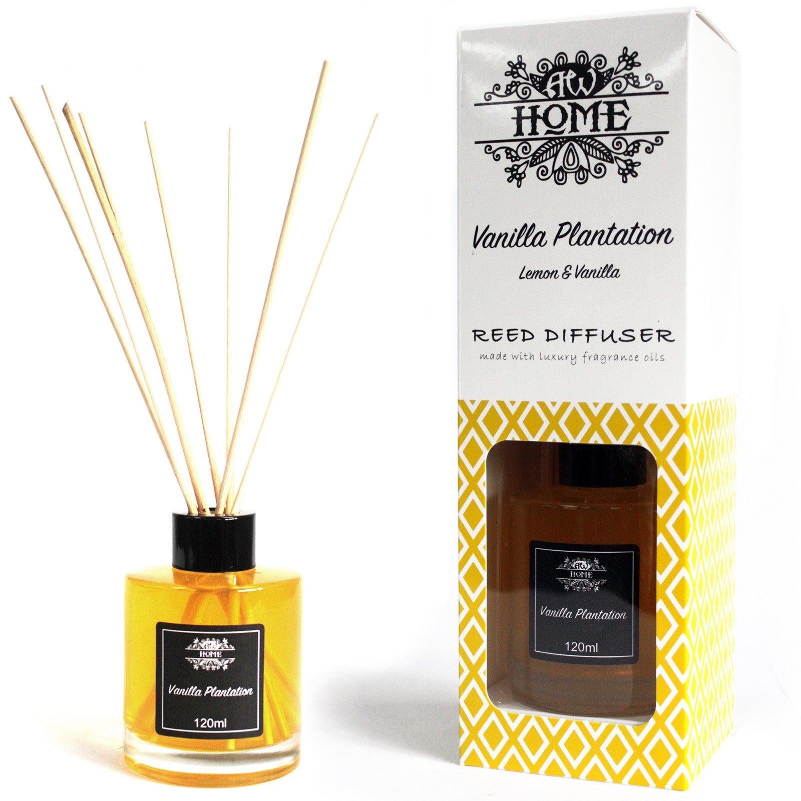 View 120ml Reed Diffuser Vanilla Plantation information