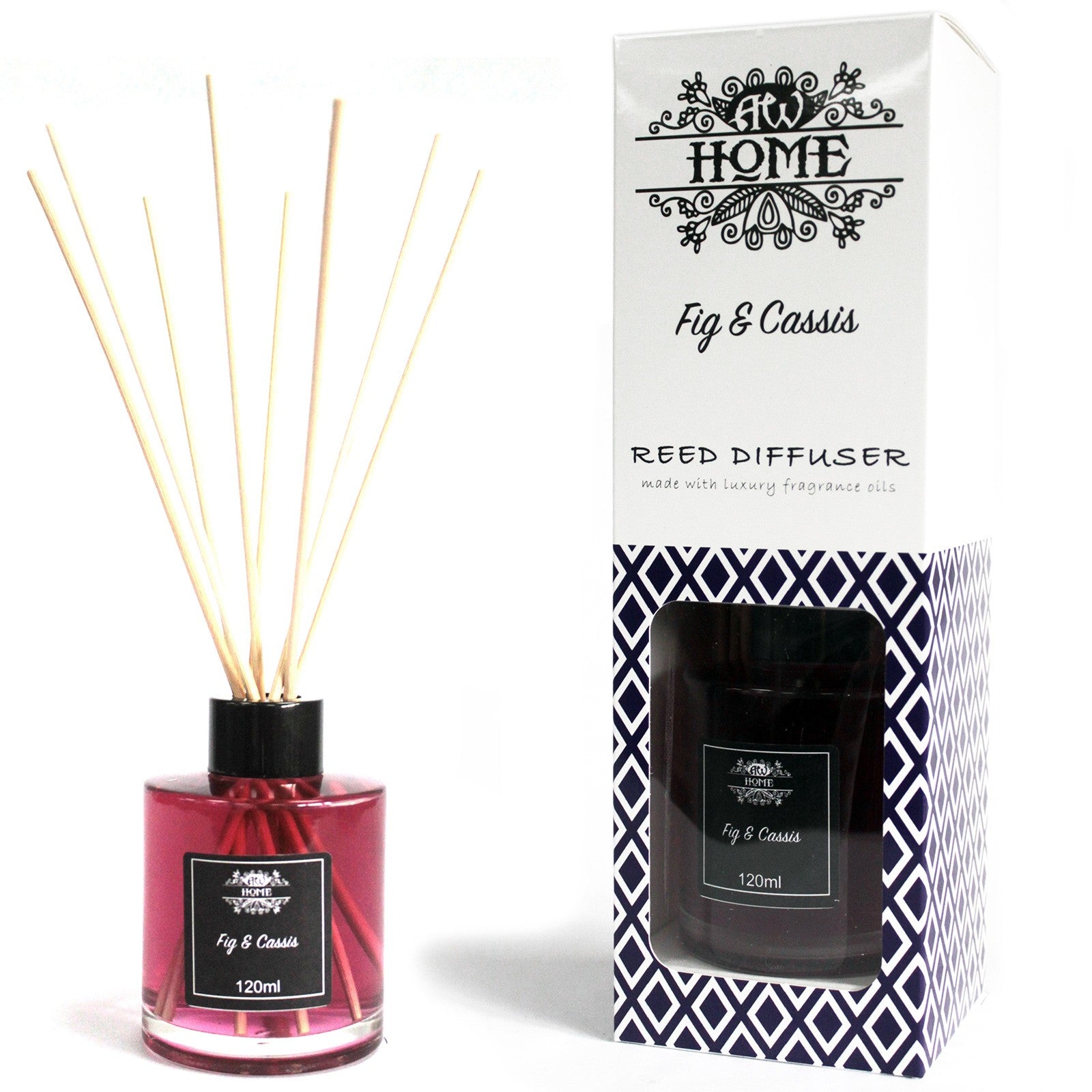 View 120ml Reed Diffuser Fig Cassis information