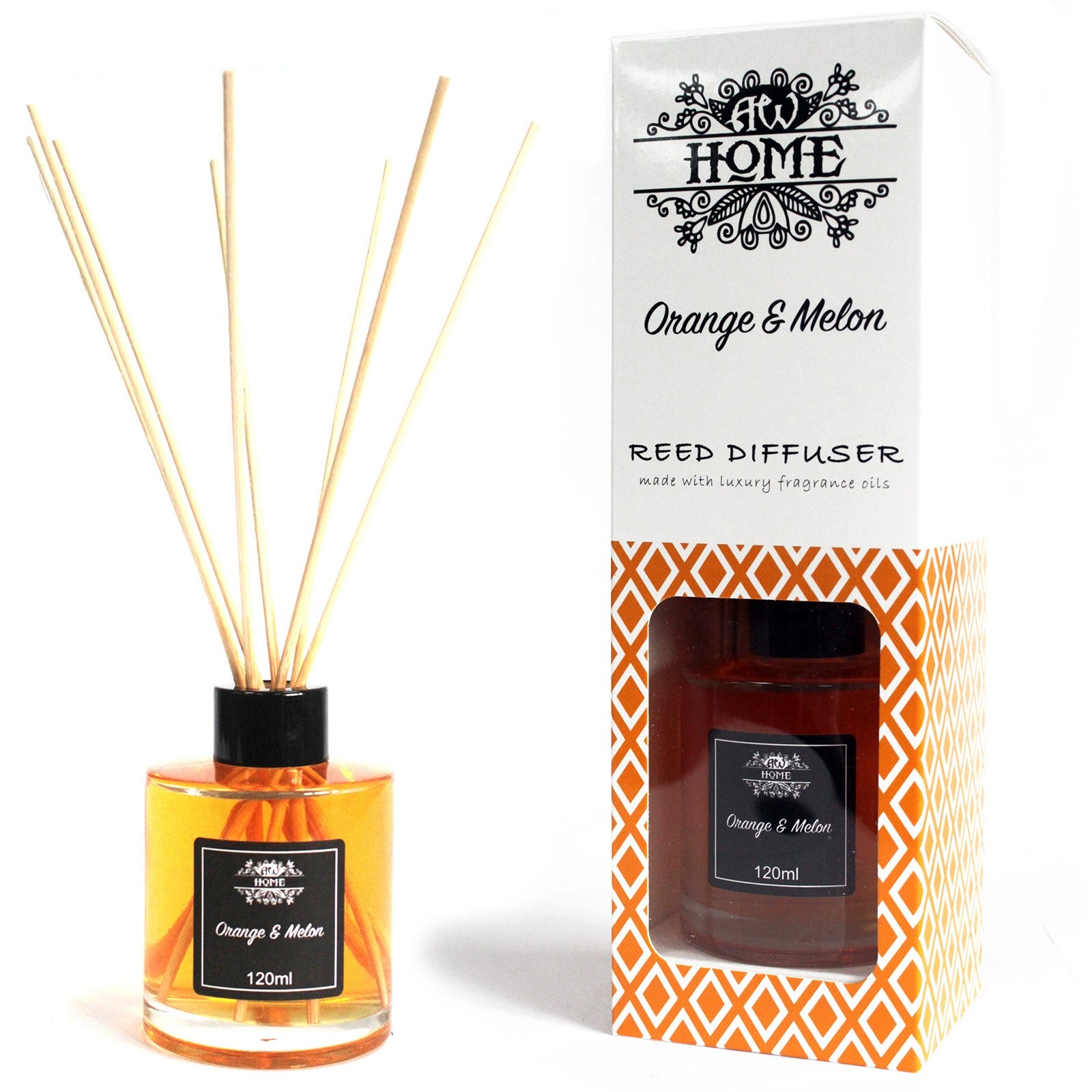 View 120ml Reed Diffuser Orange Melon information