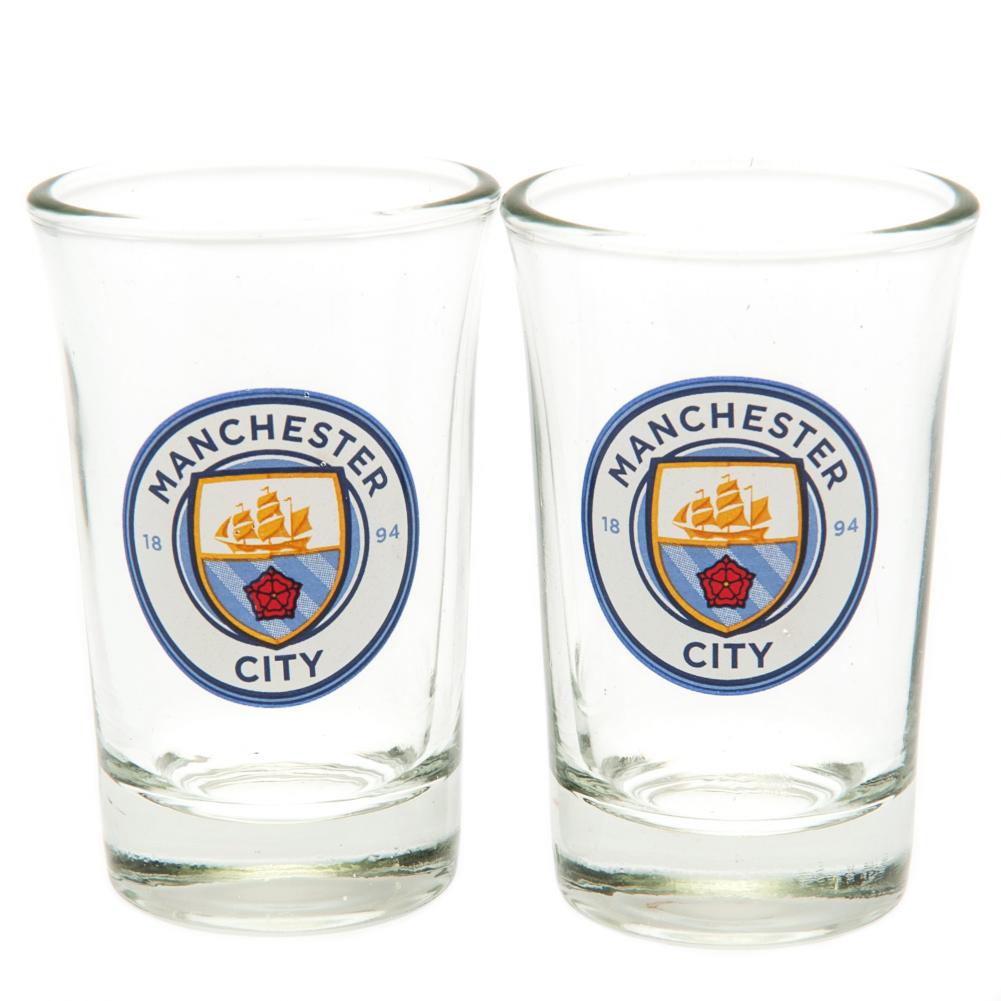 View Manchester City FC 2pk Shot Glass Set information