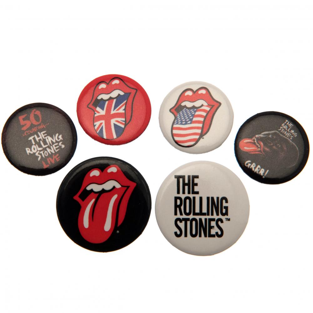 View The Rolling Stones Button Badge Set information