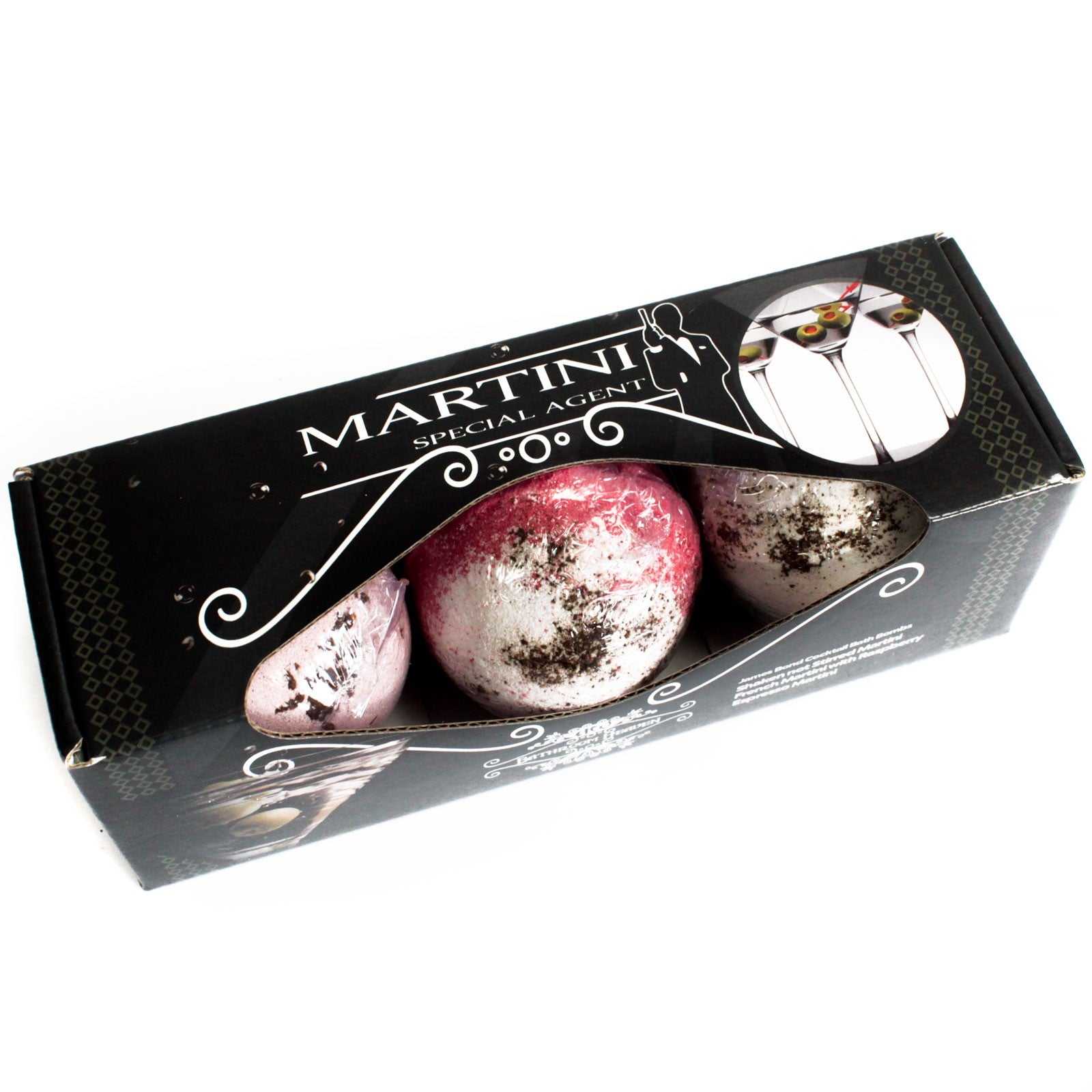 View Set of Three Martini Bath Bombs information