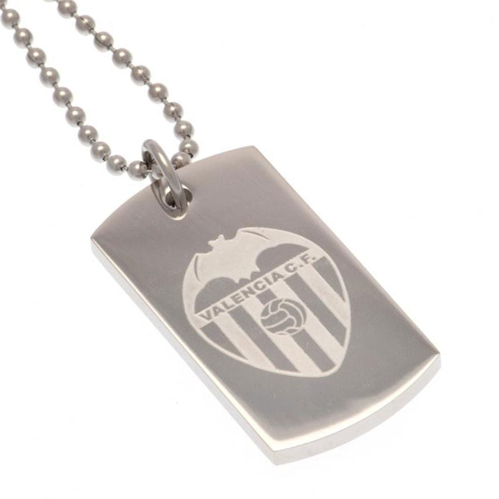 View Valencia CF Engraved Dog Tag Chain information