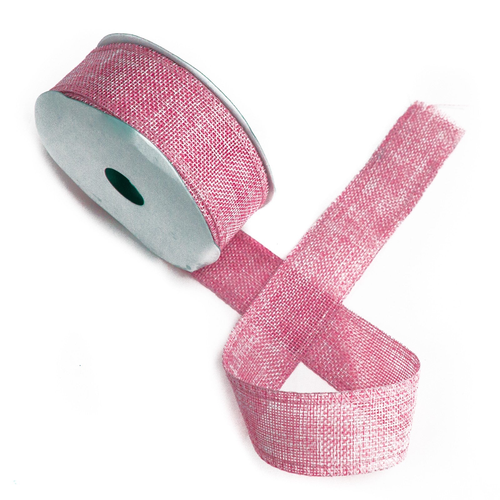 View Natural Texture Ribbon 38mm x 20m Baby Pink information