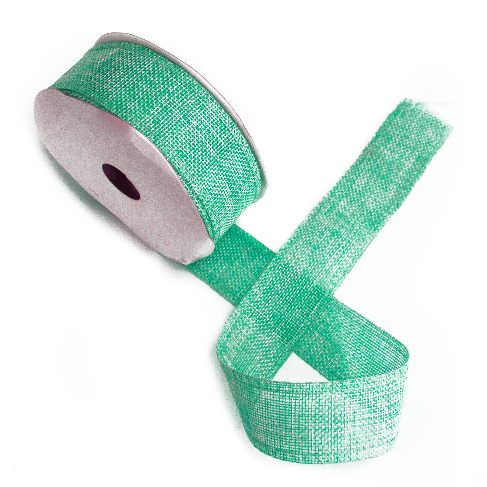 View Natural Texture Ribbon 38mm x 20m Aqua information