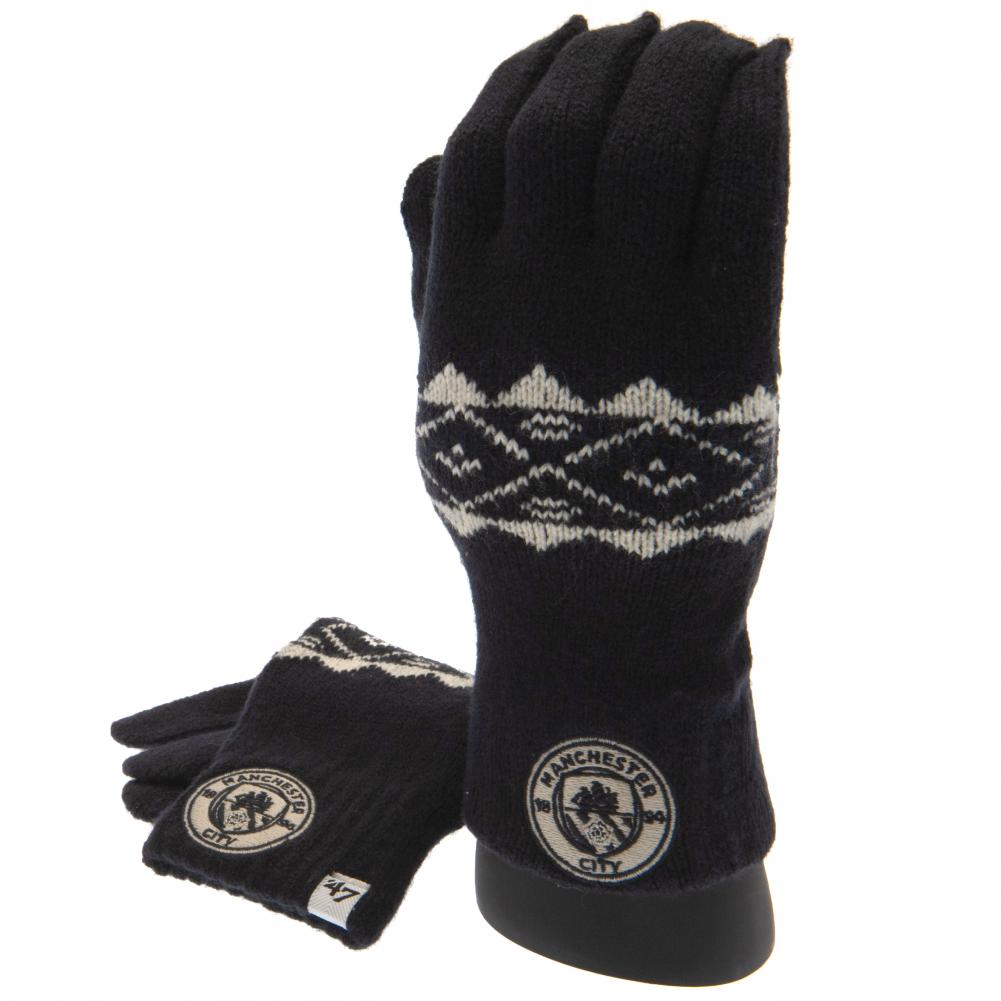 View Manchester City FC Knitted Gloves Adult information