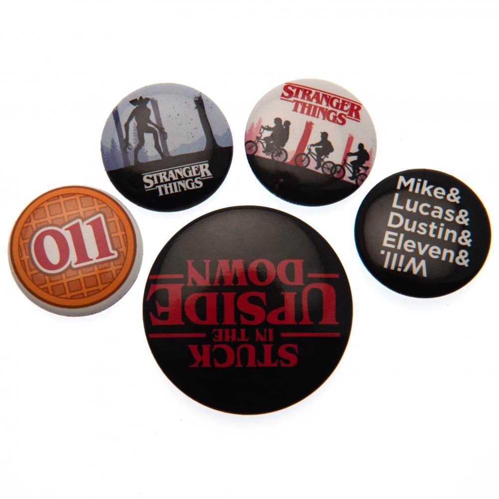 View Stranger Things Button Badge Set information