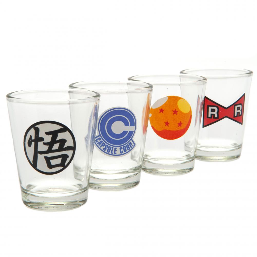 View Dragon Ball Z 4pk Shot Glass Set information