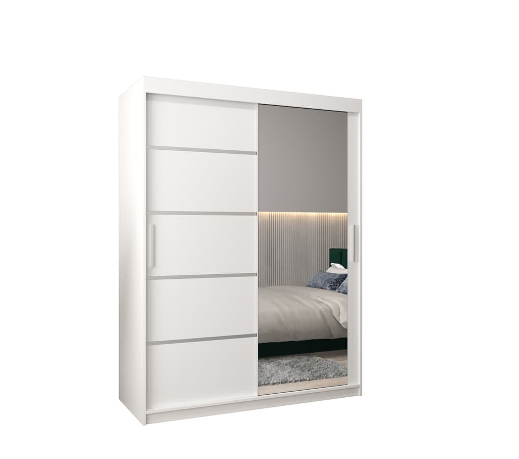 View Verona 02 Sliding Door Wardrobe 150cm White 150cm information