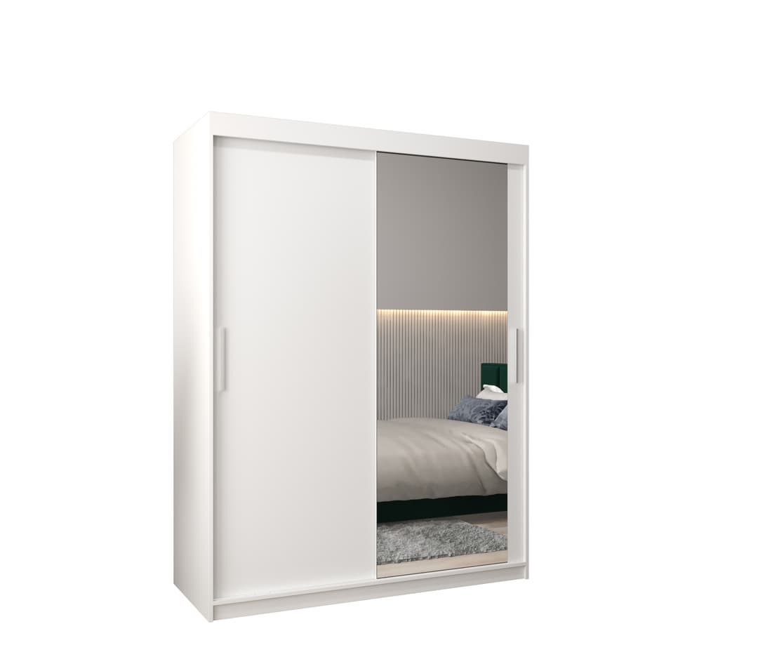 View Tokyo II Sliding Door Wardrobe 150cm White 150cm information