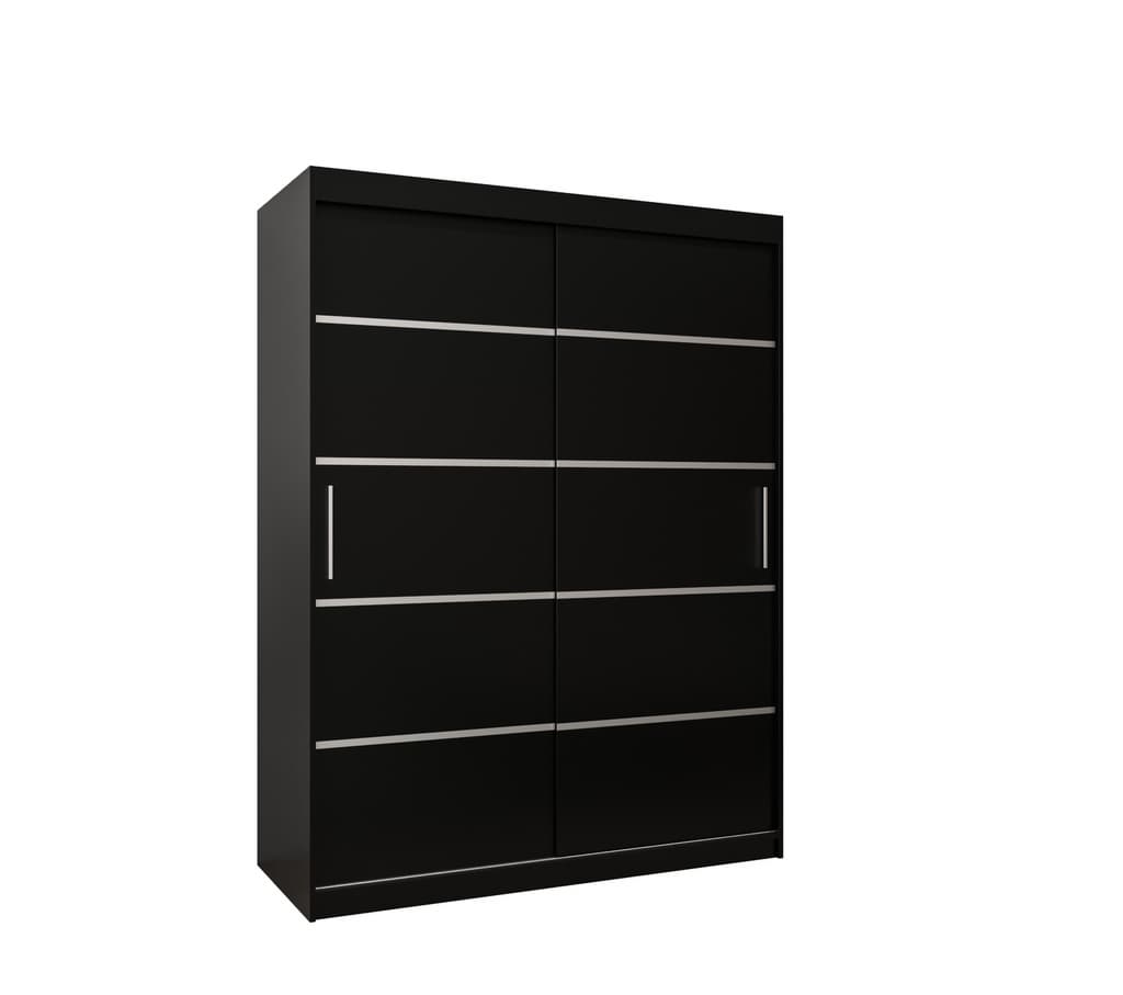 View Verona 01 Sliding Door Wardrobe 150cm Black 150cm information