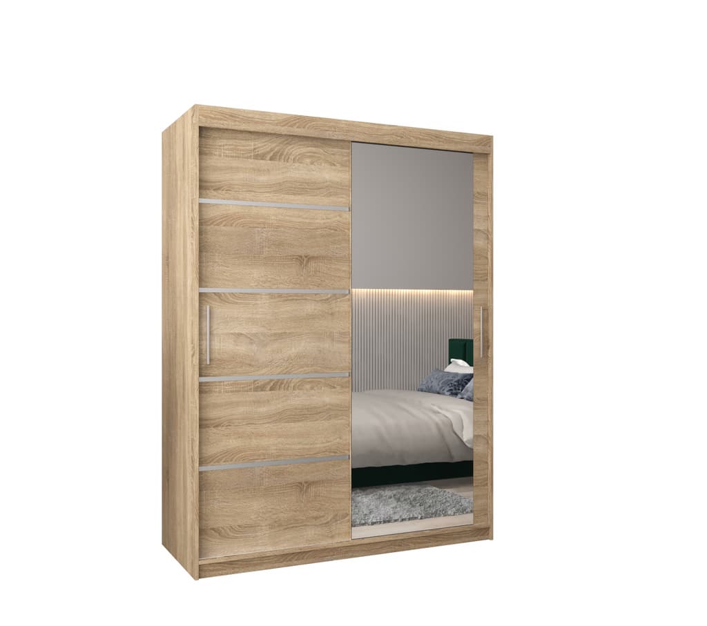 View Verona 02 Sliding Door Wardrobe 150cm Oak Sonoma 150cm information