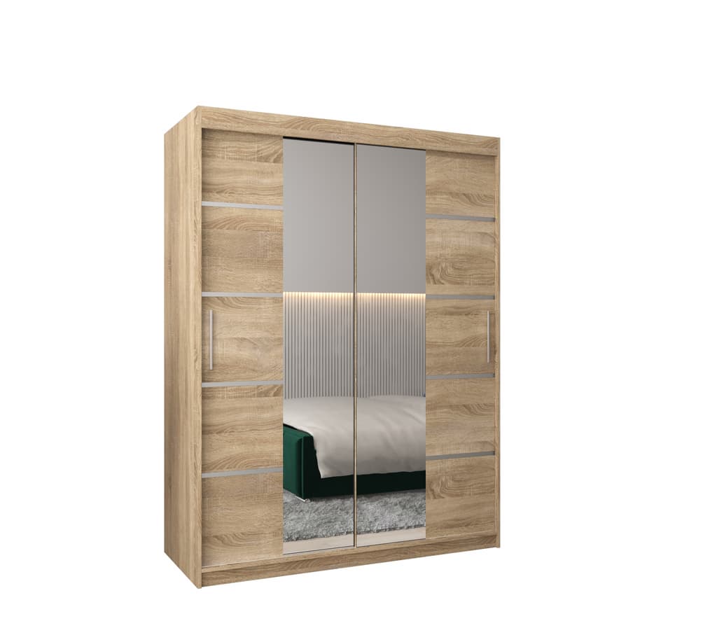 View Verona 04 Sliding Door Wardrobe 150cm Oak Sonoma 150cm information