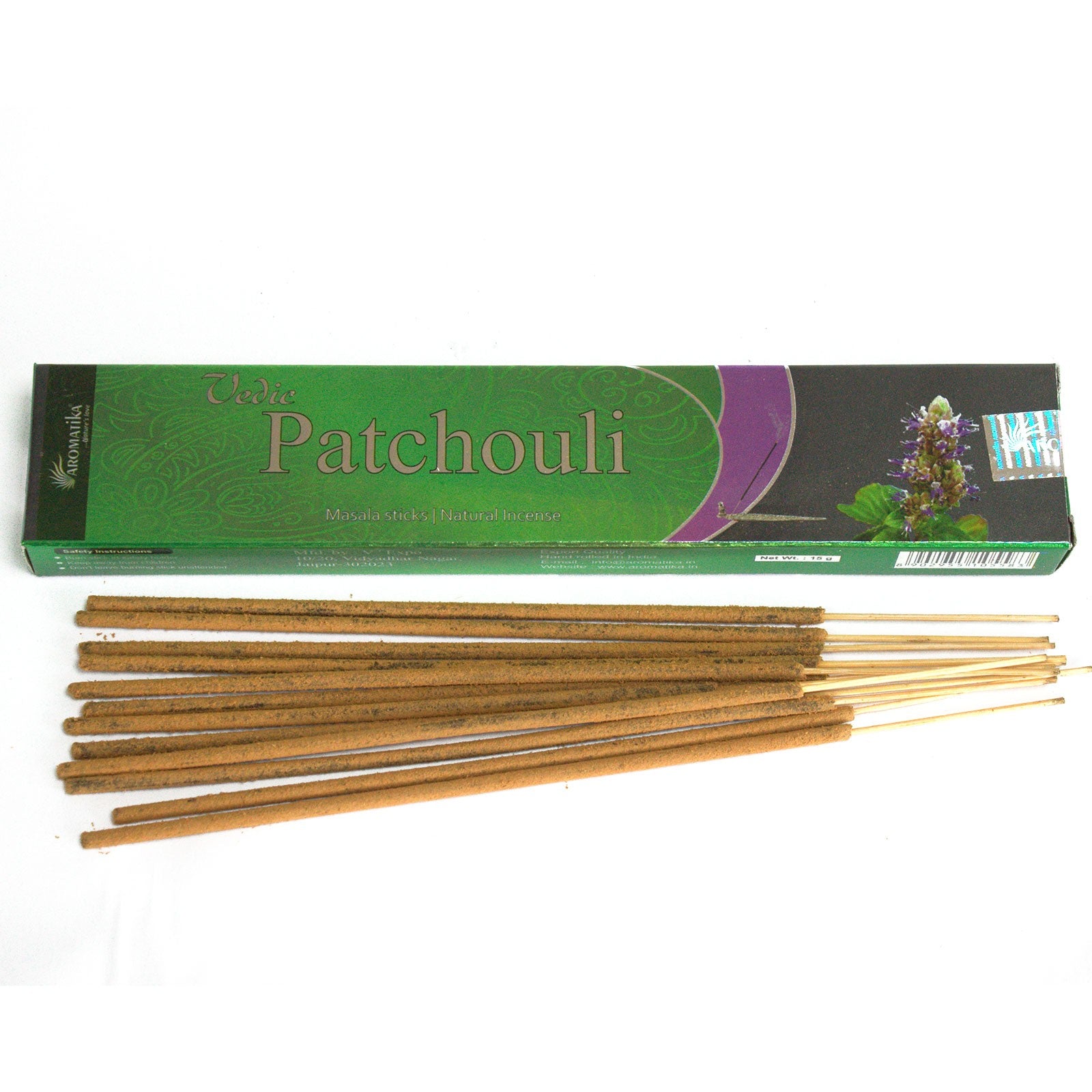 View Vedic Incense Sticks Patchouli information