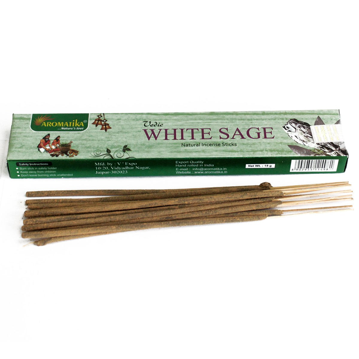 View Vedic Incense Sticks White Sage information