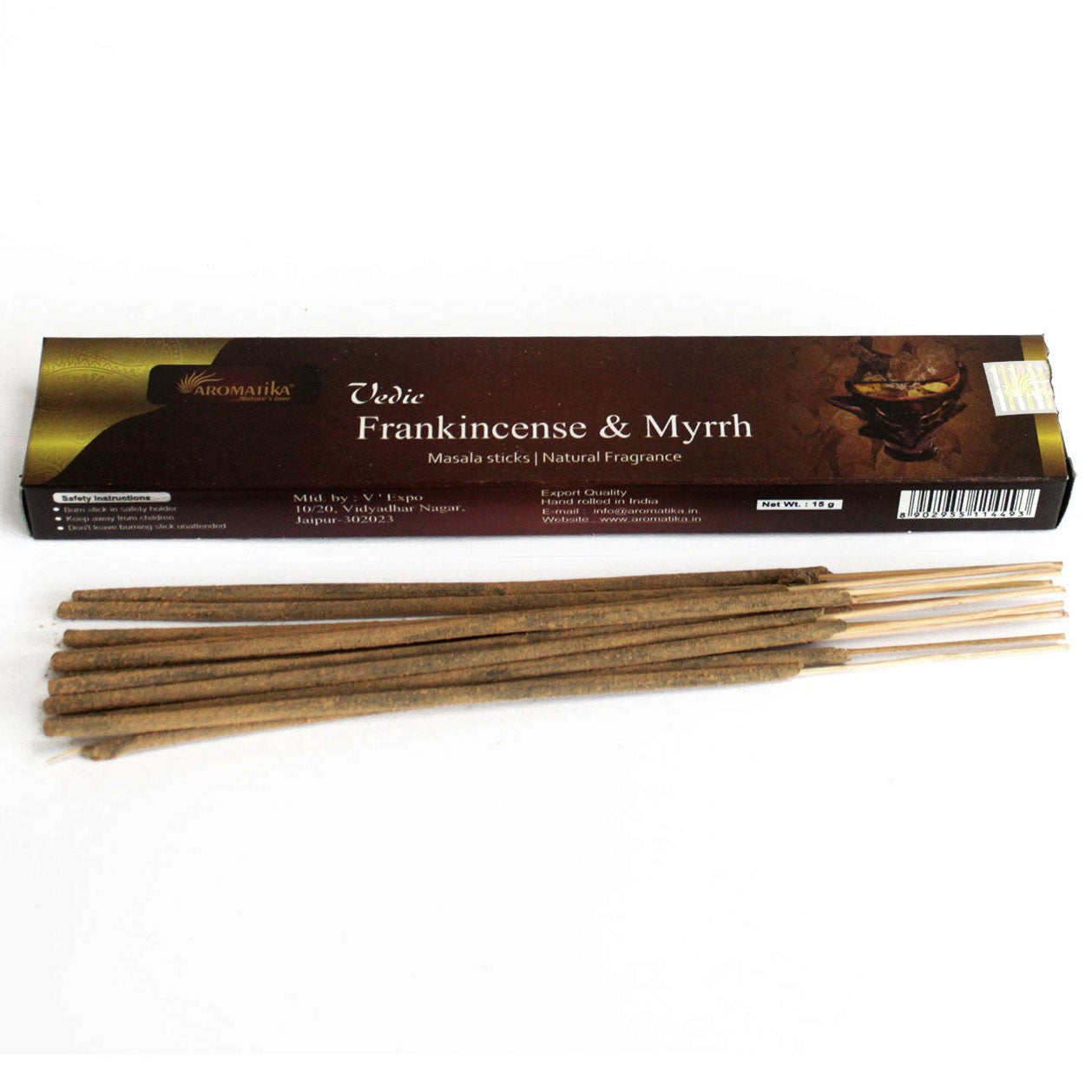 View Vedic Incense Sticks Frank Myrrh information