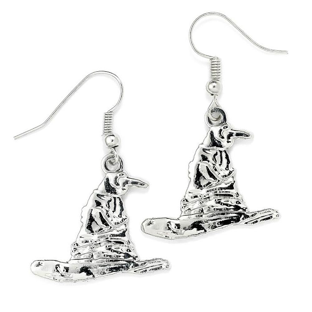 View Harry Potter Silver Plated Earrings Sorting Hat information