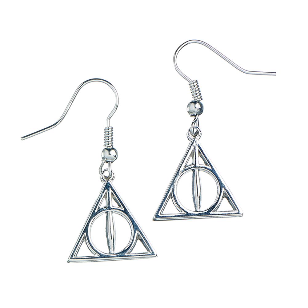 View Harry Potter Silver Plated Earrings Deathly Hallows information