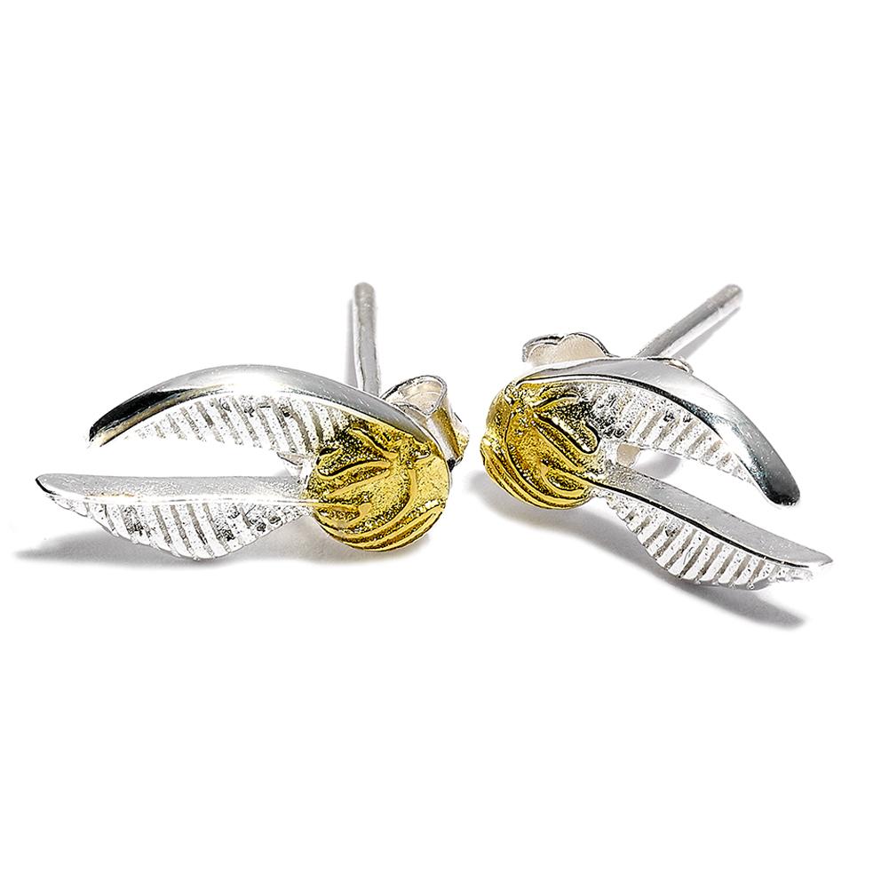 View Harry Potter Silver Plated Earrings Golden Snitch information