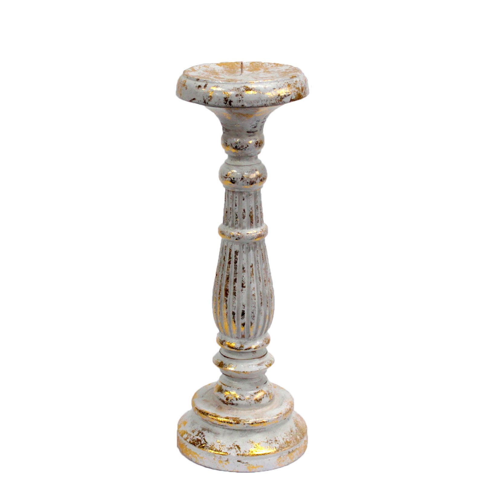 View Medium Candle Stand White Gold information
