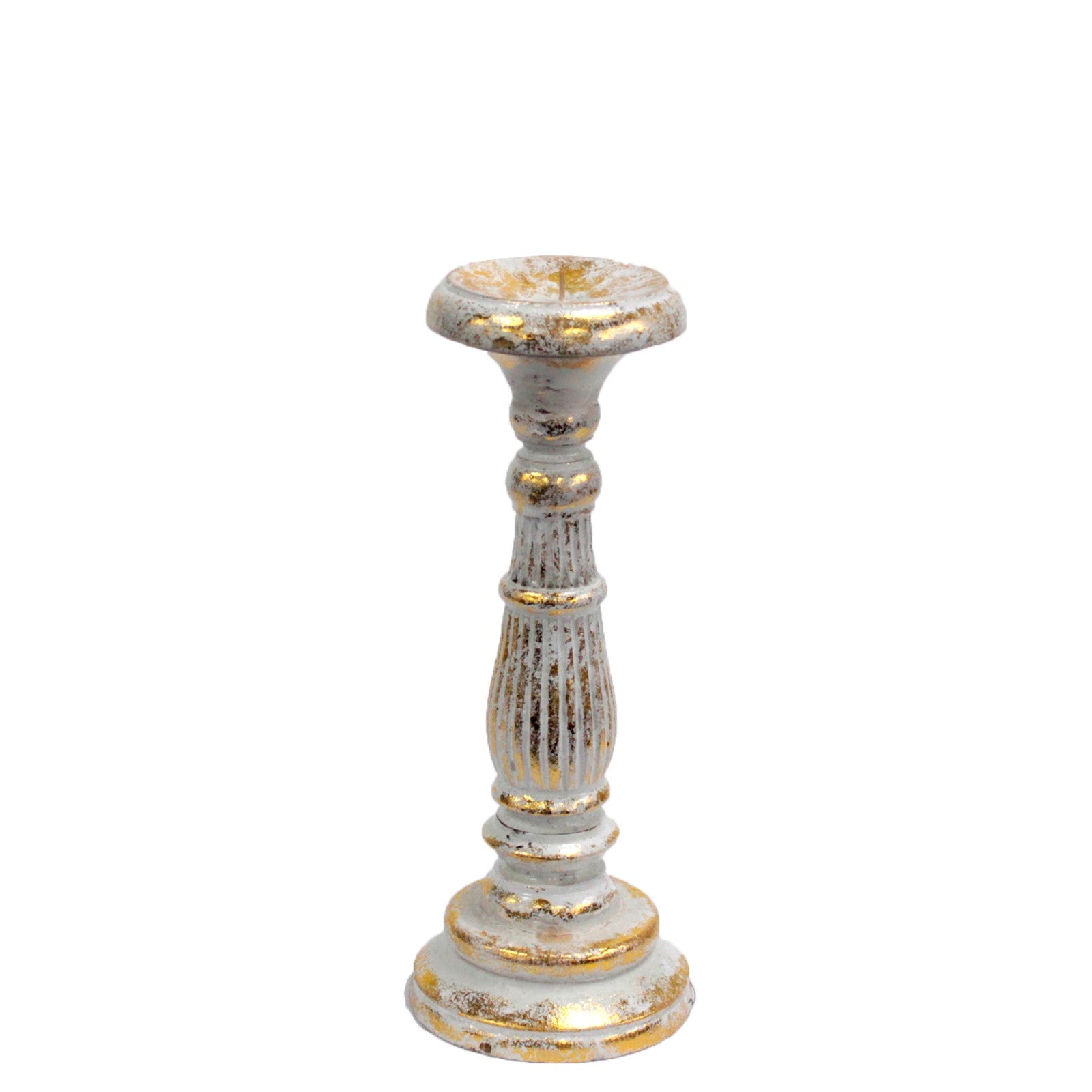 View Small Candle Stand White Gold information