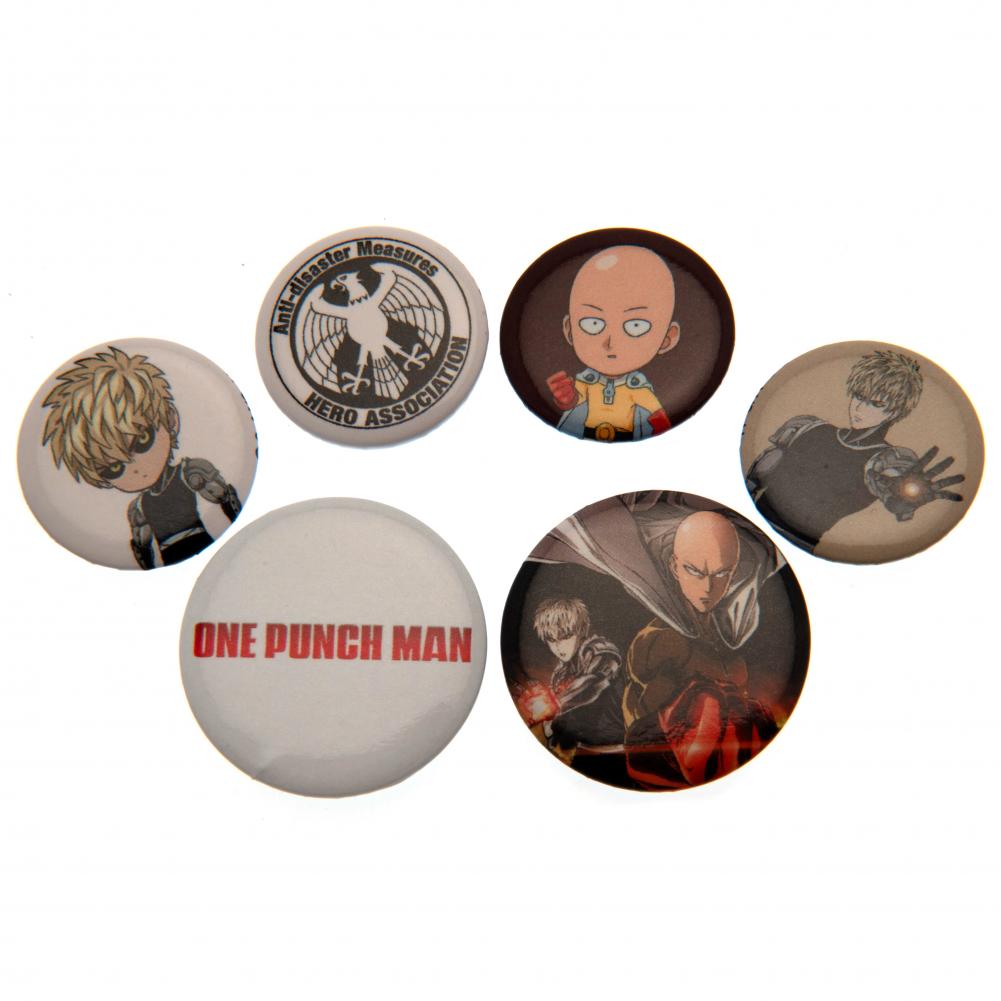View One Punch Man Button Badge Set information