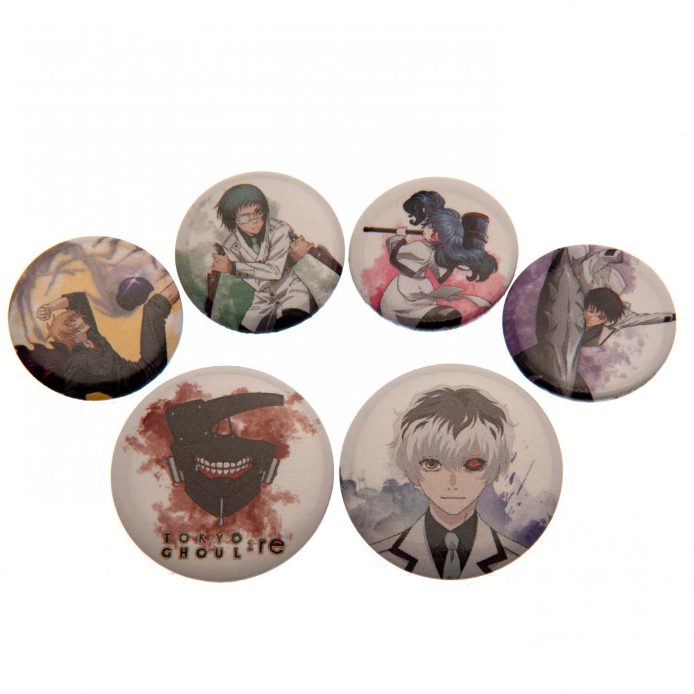View Tokyo Ghoul RE Button Badge Set information