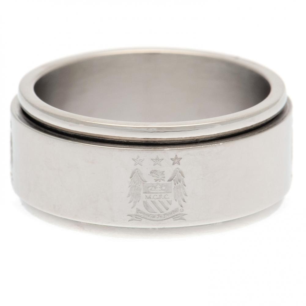 View Manchester City FC Spinner Ring Small EC information