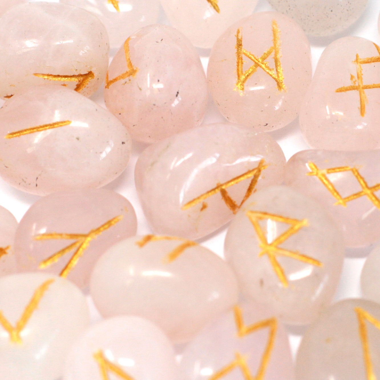 View Runes Stone Set in Pouch Rose Quartz information