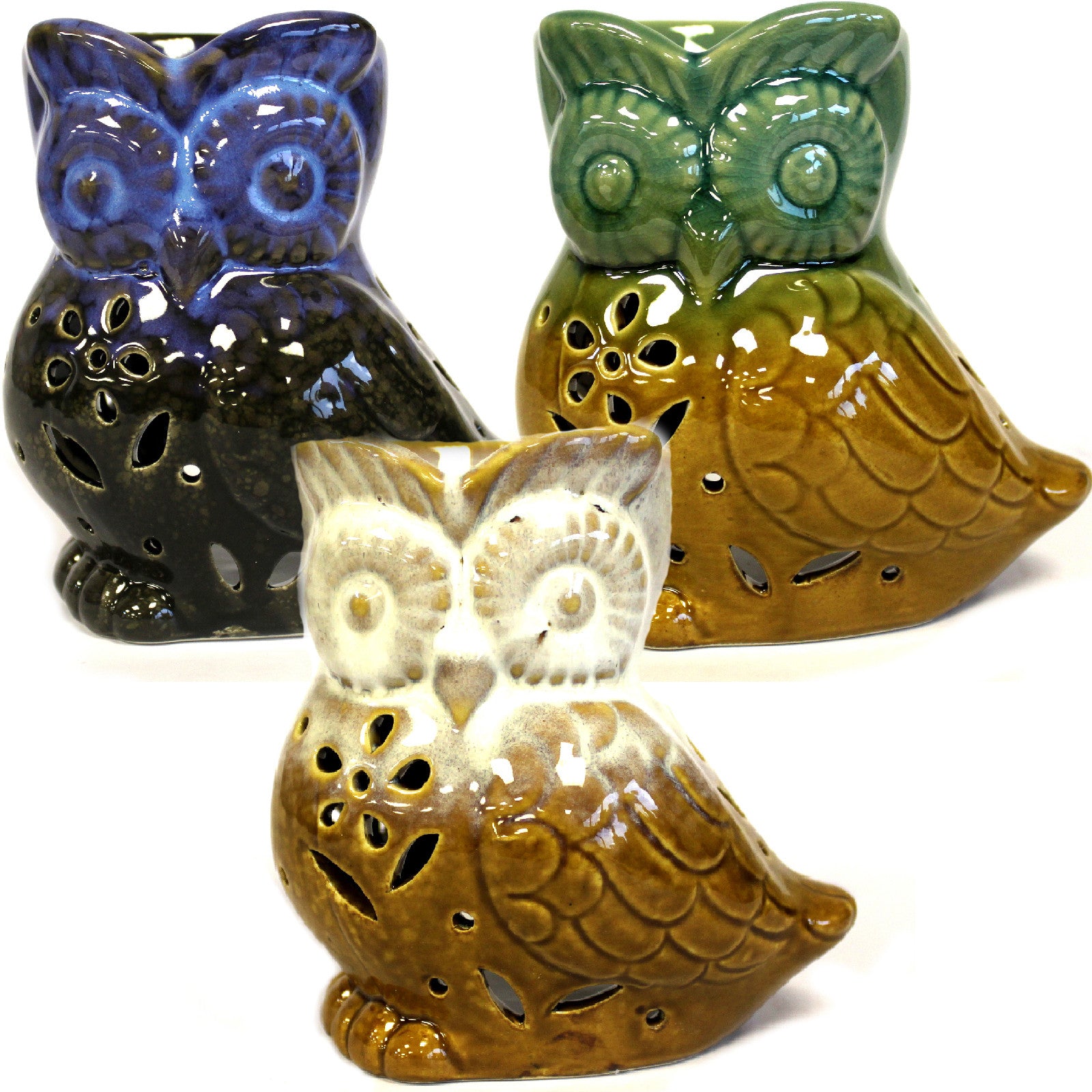 View Classic Rustic Oil Burner Owl Sideon assorted information