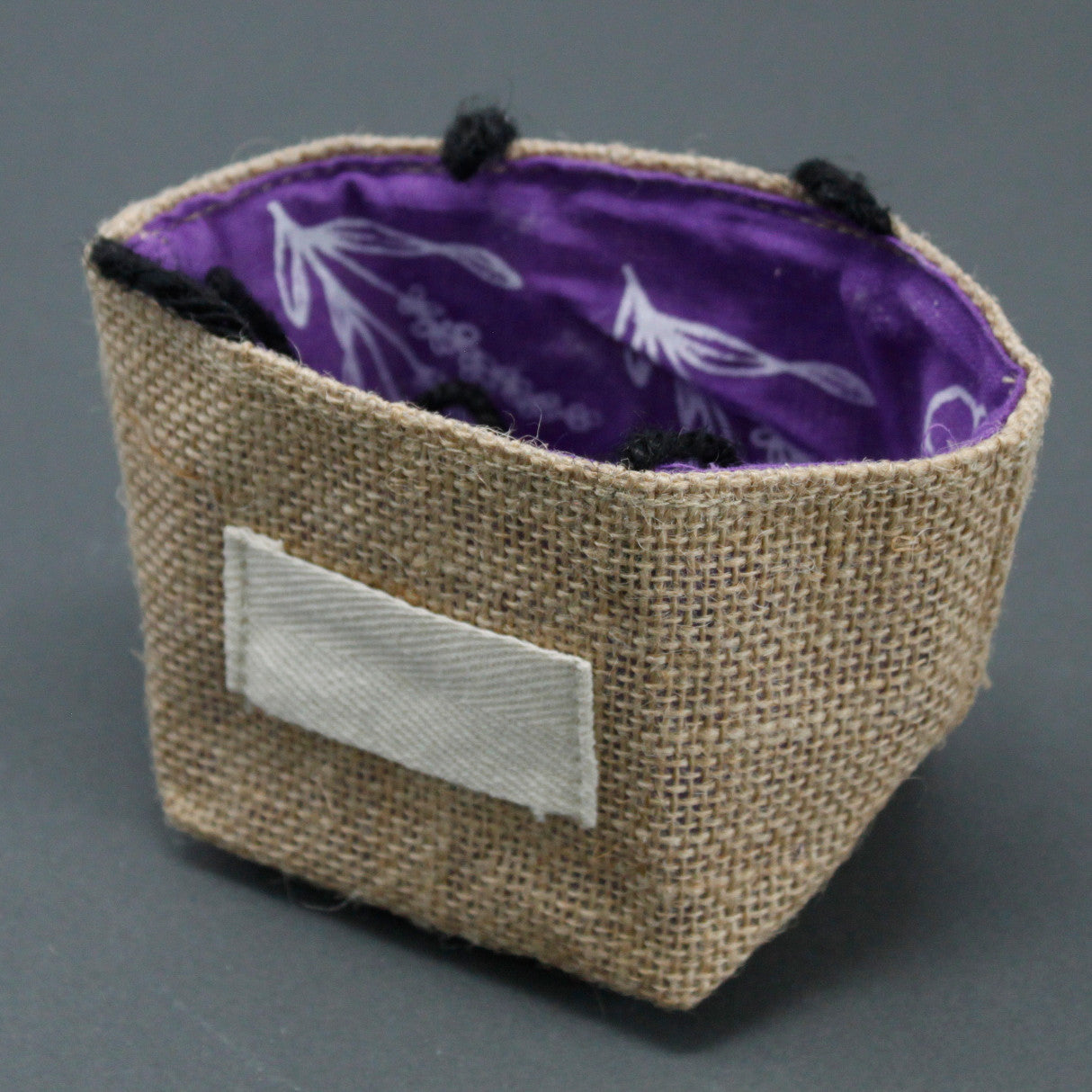 View Natural Jute Cotton Gift Bag Lavender Lining Small information