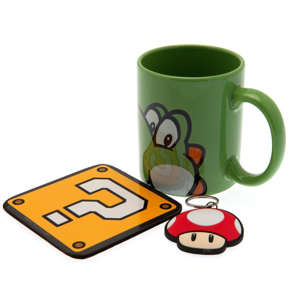 View Super Mario Mug Coaster Set Yoshi information