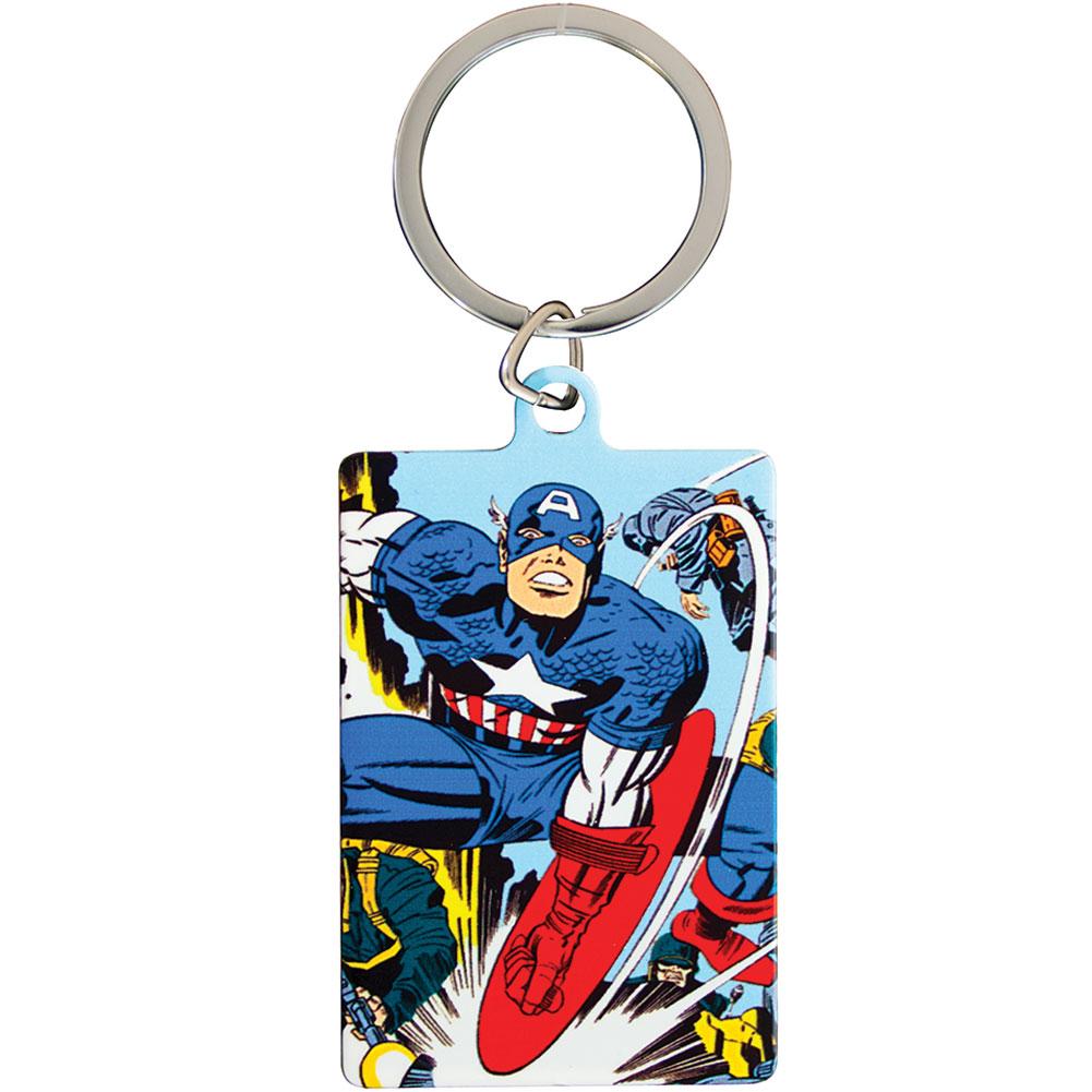 View Marvel Comics Metal Keyring Captain America information