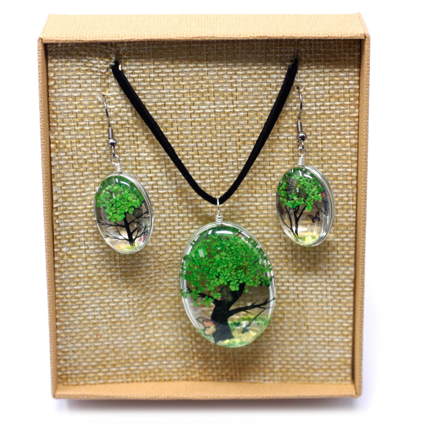 View Pressed Flowers Tree of Life set Green information