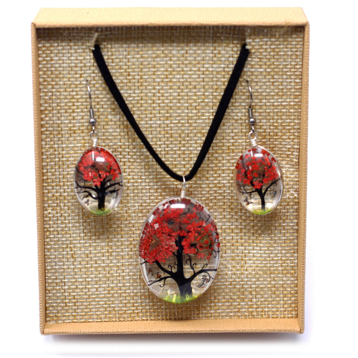 View Pressed Flowers Tree of Life set Coral information