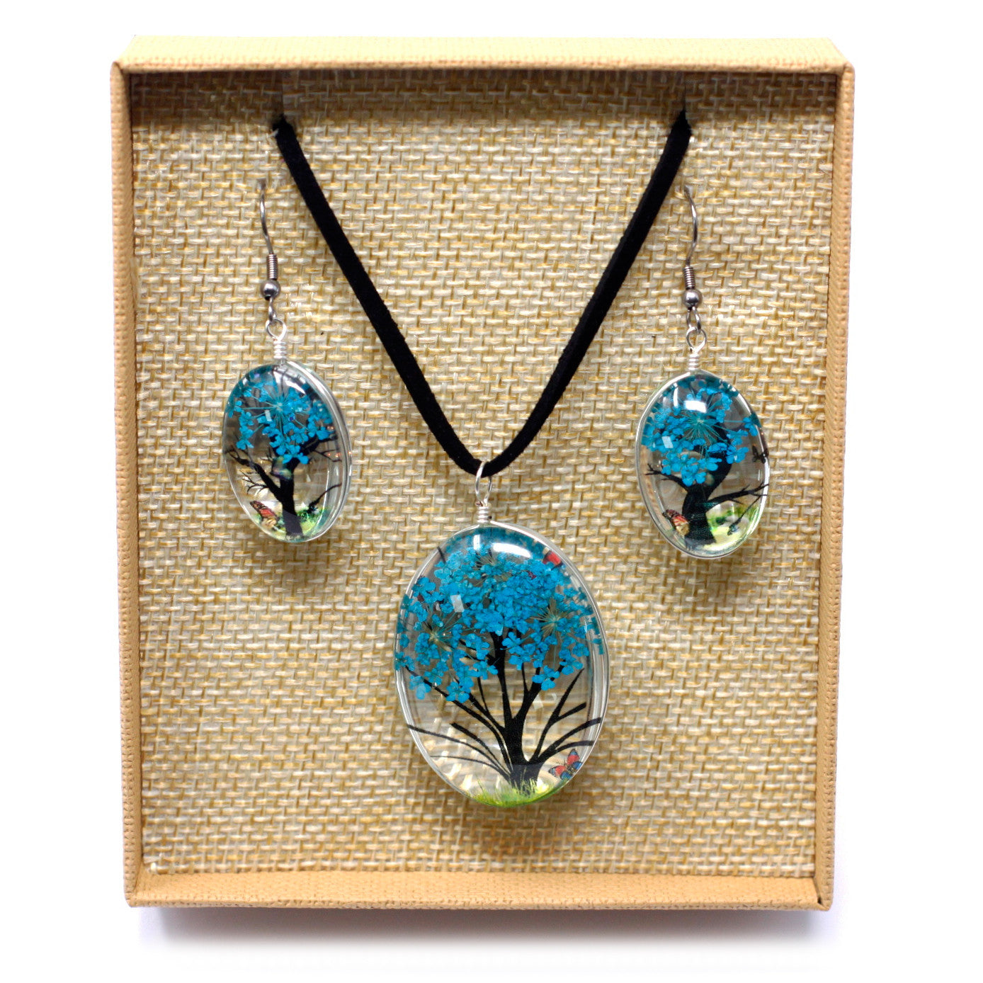 View Pressed Flowers Tree of Life set Teal information