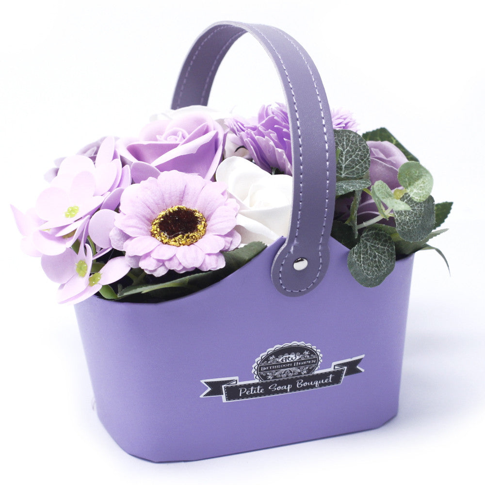 View Bouquet Petite Basket Soft Lavender information