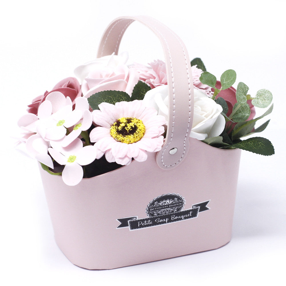 View Bouquet Petite Basket Peaceful Pink information