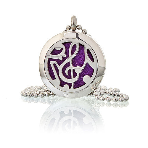 View Aromatherapy Diffuser Necklace Music Notes 25mm information